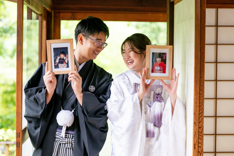 子供の時の写真を使って