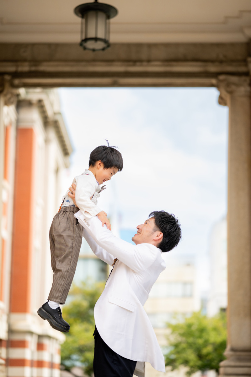 長男くんとの微笑ましいお遊びカット