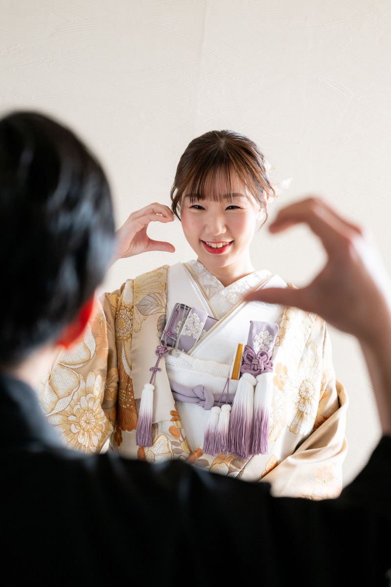 顔ハート越しの顔ハート♡