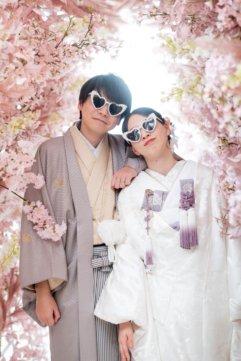 桜のトンネル＋サングラス♡