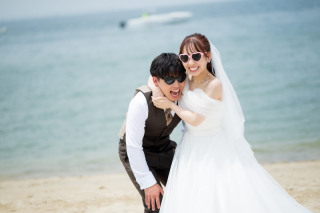 【りんくうビーチ】青い海！開放感あるロケーションフォト