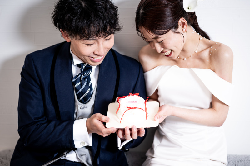 ケーキを使って