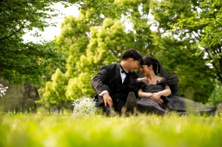 飾らない、でも特別。緑の中の前撮り日和。【庄内緑地公園】