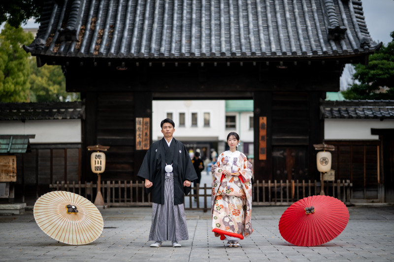 最後は黒門前でキリッと