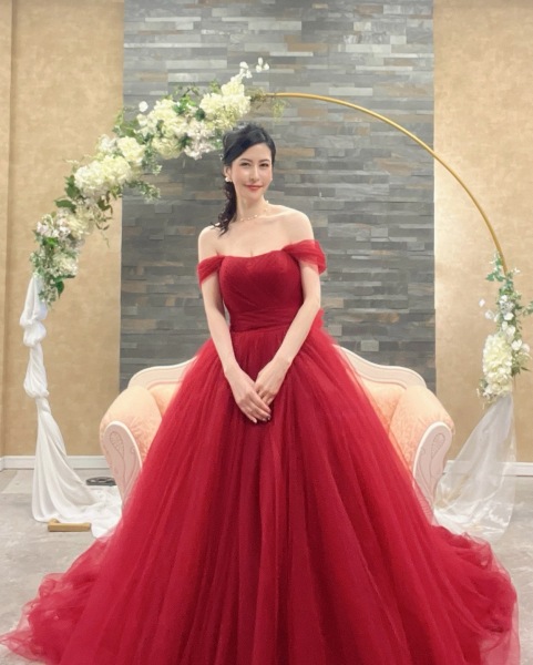 海外ウェディングのような装い♡