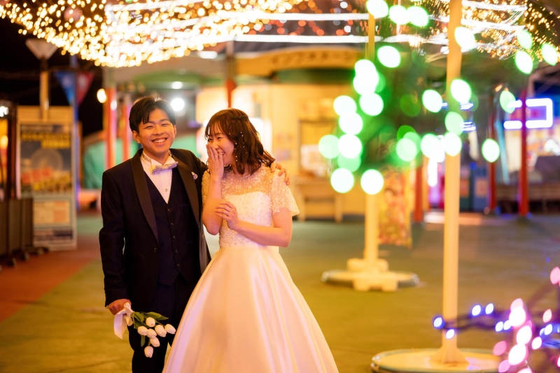 studioCharmant_夜景で撮影できる