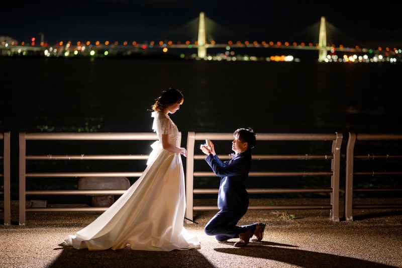 studioCharmant_夜景で撮影できる