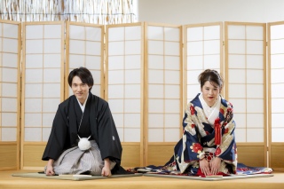 studioCharmant_IROUTIKAKE☆スタジオ撮影　和装色打掛け