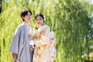 studioCharmant_IROUTIKAKE☆スタジオ撮影　和装色打掛け