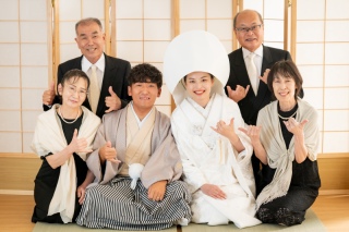 ご親族様とご一緒に撮影