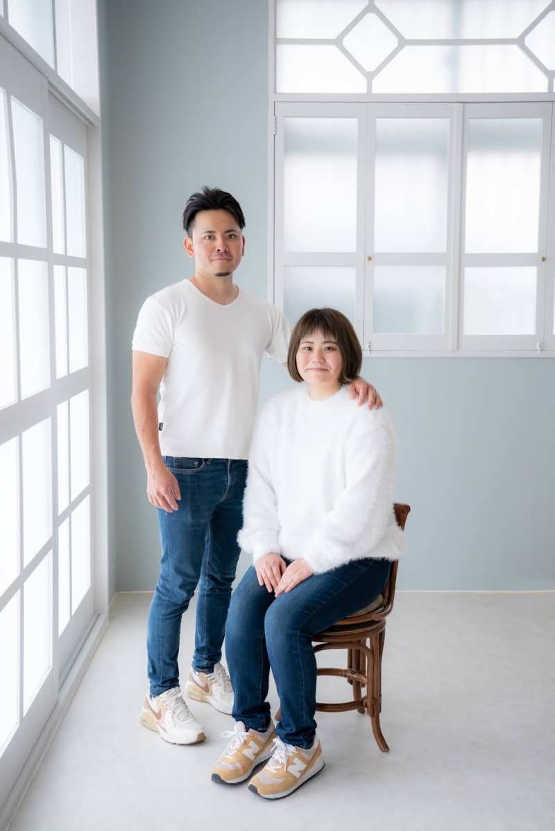 リンクコーデで可愛いカップルフォト