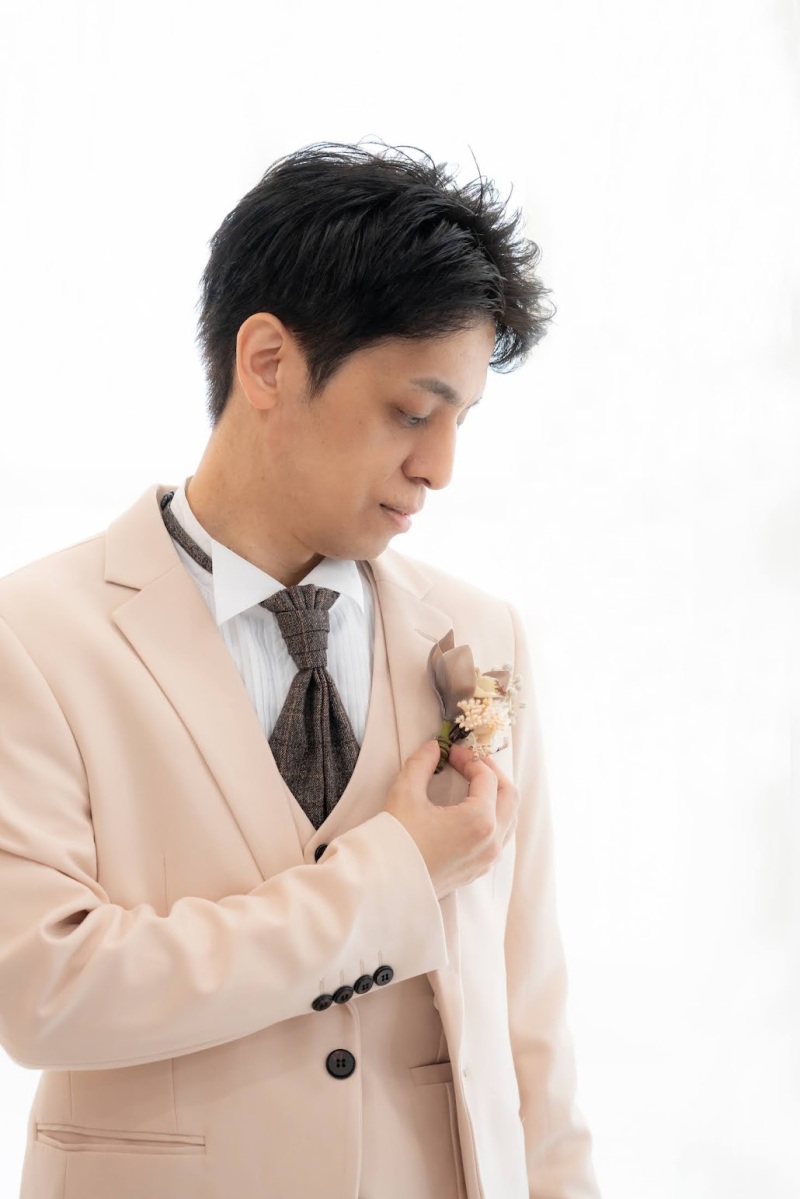 新郎さんのカットももちろん撮影