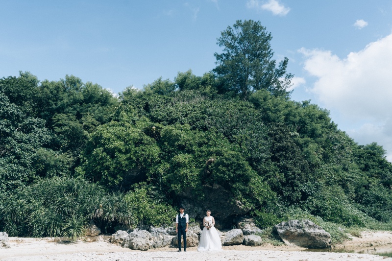 赤瓦のフォトスタジオ Agarijo wedding_海で撮影できる