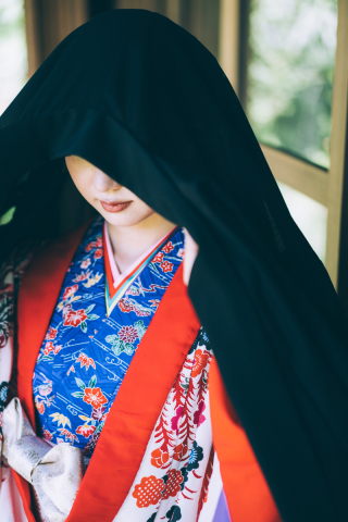 琉装打掛の掛け替え