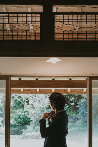 新郎様ヘアセット