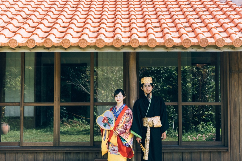 【ファミリーフォトウェディング】琉球家屋で残す琉装フォト*お子様衣装もヘアメイクもコミコミの安心プラン♪