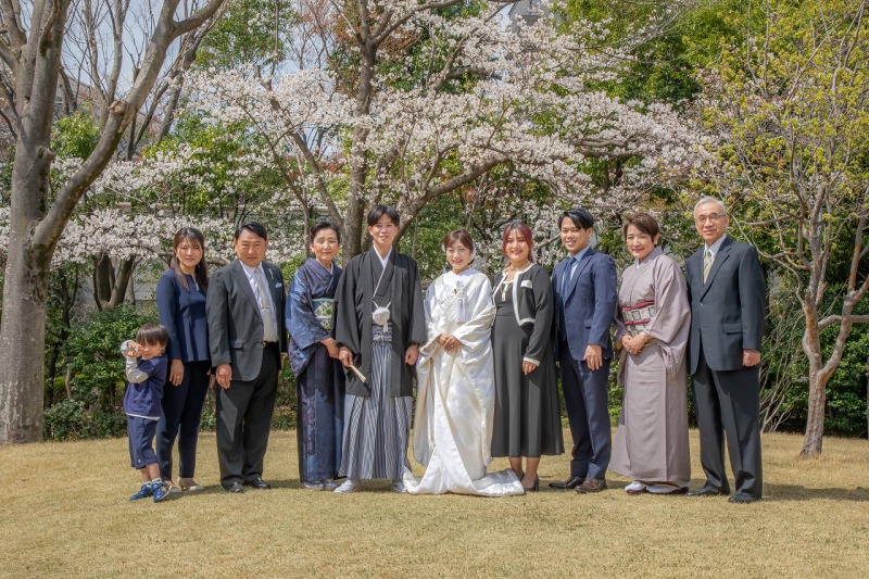 家族写真は様々な組み合わせで撮影可能です