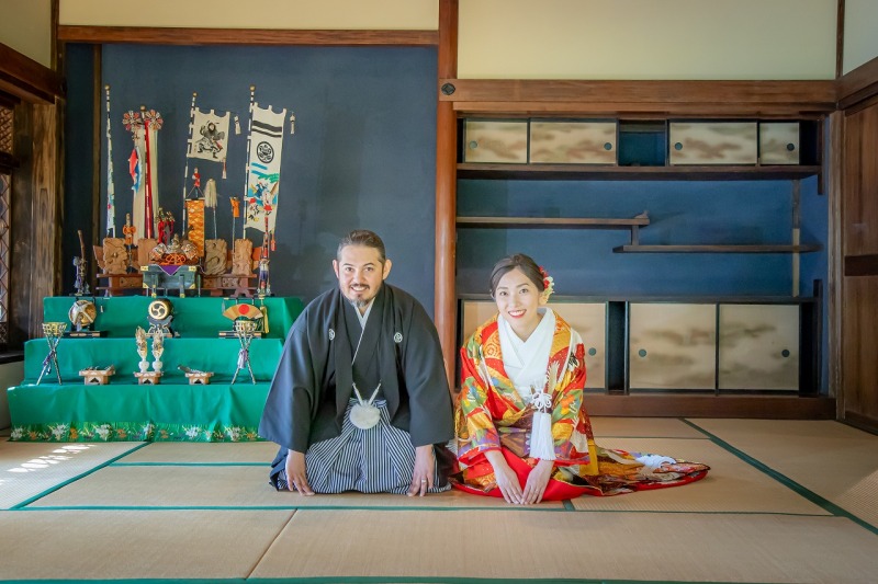 歴史ある建物【古民家】撮影でお二人らしさを表現