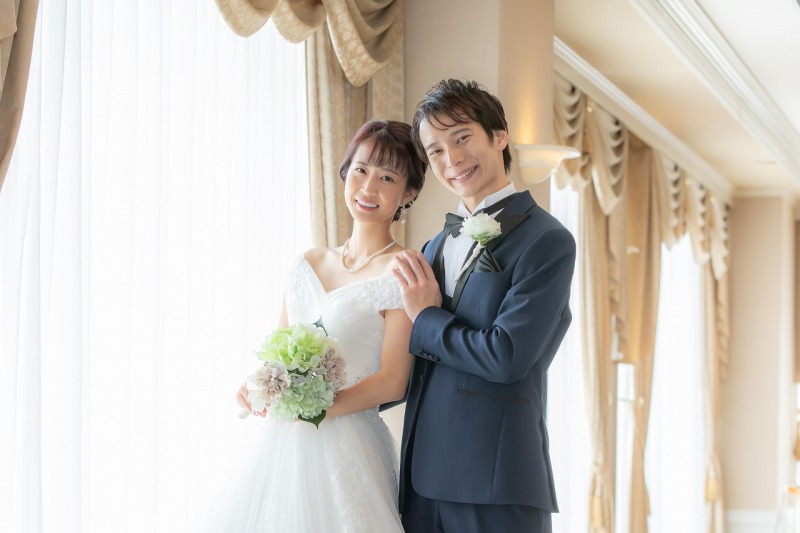 新郎様は洋装のみ、事前試着を行います