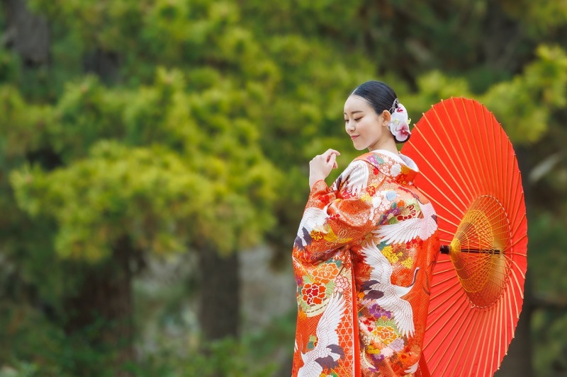 9月末まで撮影限定【和装1着】【自然あふれる公園&神殿】撮影100カット【58,000円】《全データ100枚付・衣装差額なし》