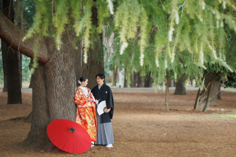 9月末まで撮影限定【和装1着】【自然あふれる公園&神殿】撮影100カット【58,000円】《全データ100枚付・衣装差額なし》