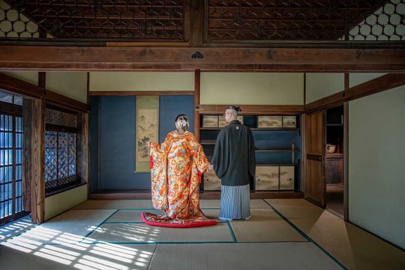 【早得】5月29日までの撮影｜和装【古民家】撮影100カット【55,000円】衣装差額なし・移動費、申請料用、新婦ヘアメイク含む