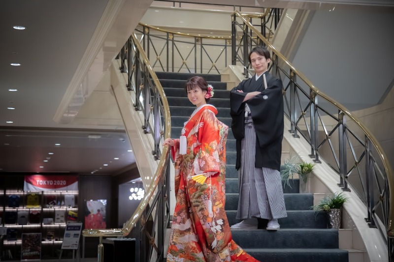【神殿】和装撮影プラン【45,000円】ホテル館内&中庭撮影付き《和装1着・全データ80枚付・衣装差額なしのコミコミ価格》