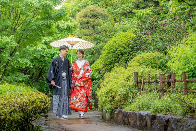 【特典付き!】9/20~11/13撮影限定|『目白庭園&神殿』【色打掛&白無垢】150カット【65,000円】・衣装差額なし