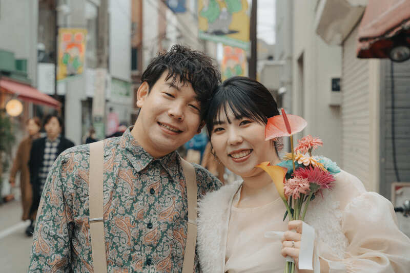 レトロな街撮り！ユニークでおしゃれな前撮り