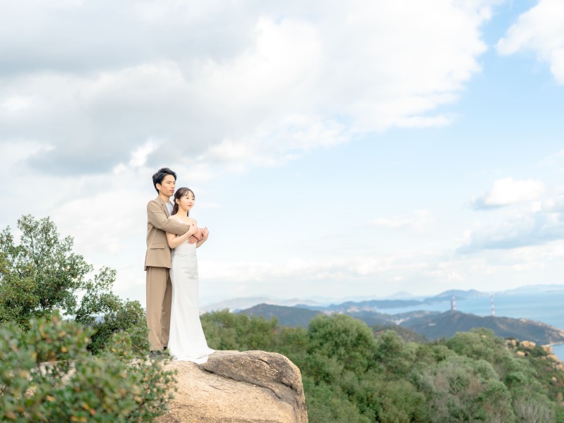 自然の展望台で