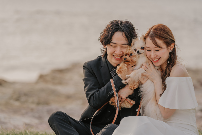 わんちゃんとのHUG♥幸せな一枚です！