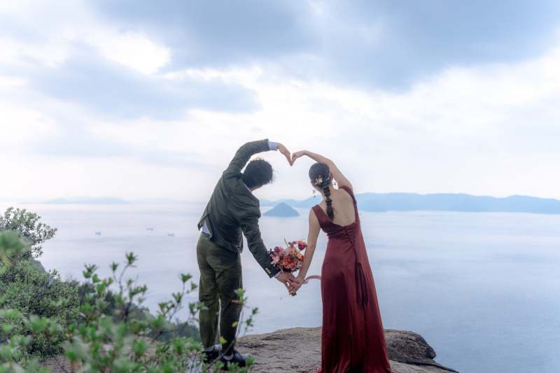 ハートをつくって