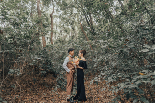 春の奈多海岸で前撮り