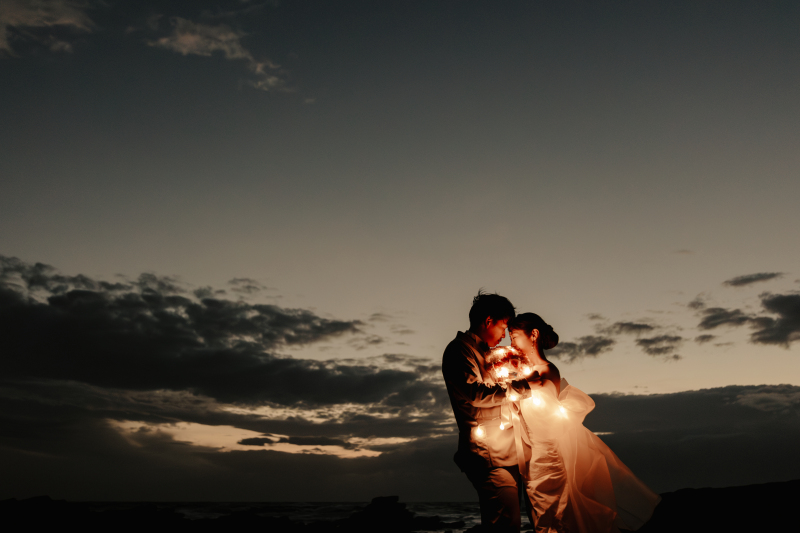 ロマンティックな夜の城ケ島公園