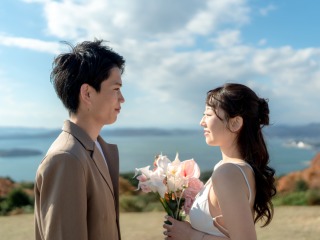 岡山県王子が岳、渋川海岸で前撮り