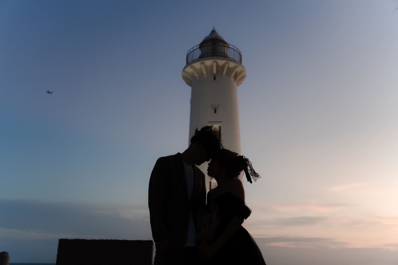 シルエットショットも忘れずに