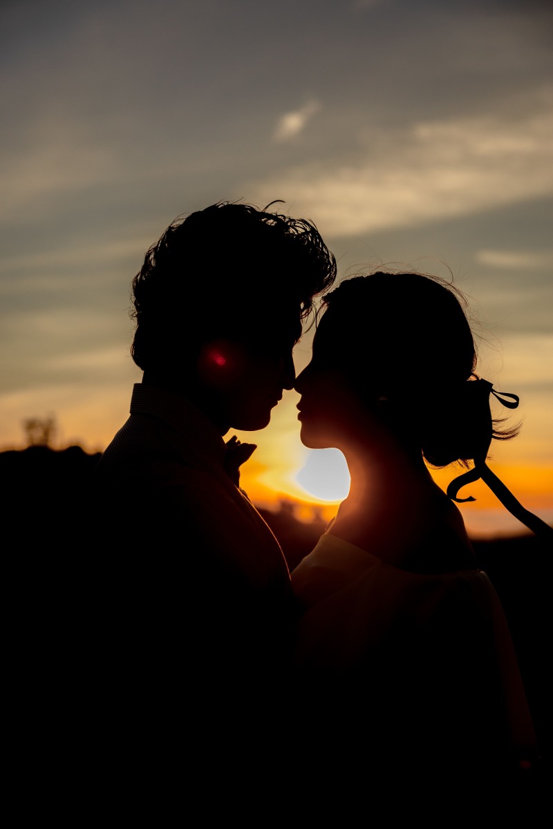 夕暮れシルエット