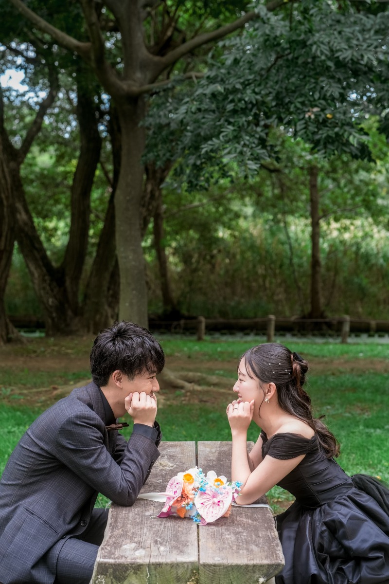 公園前撮り！カジュアルだけどおしゃれで可愛い♡