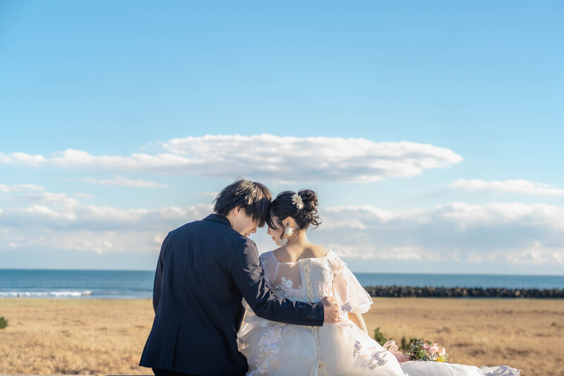 千葉の海で叶える、自然体のウェディングフォト♪