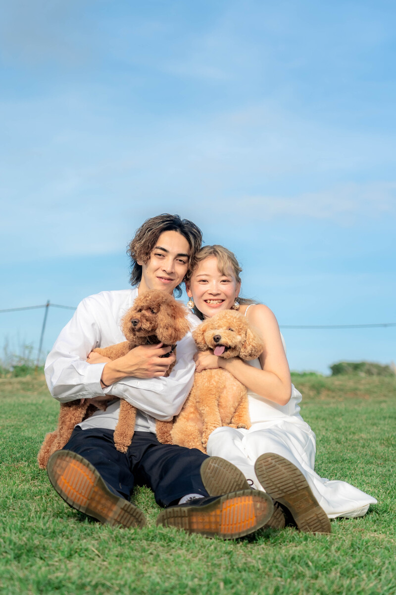 ワンちゃんと一緒に♡