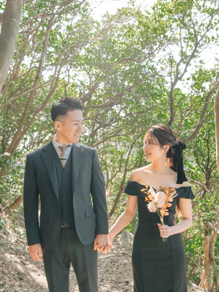 最初はモノトーンコーデで撮影！