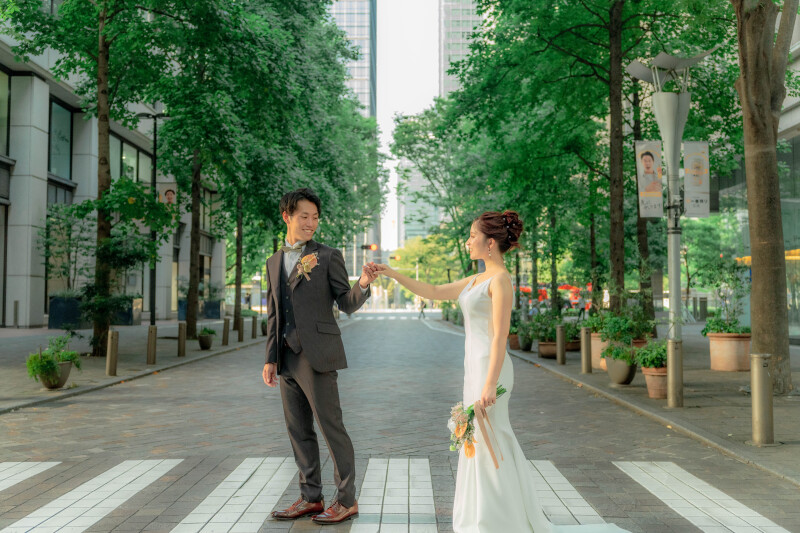 丸の内仲通りで撮影！