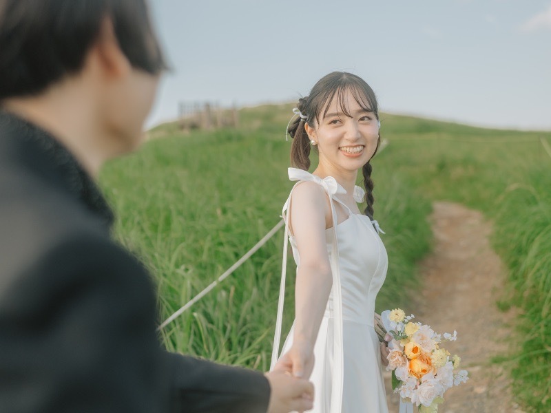 夏の生石高原！広大な青空と緑の中で