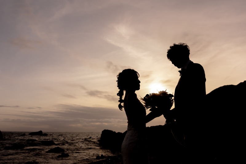 シルエット撮影も