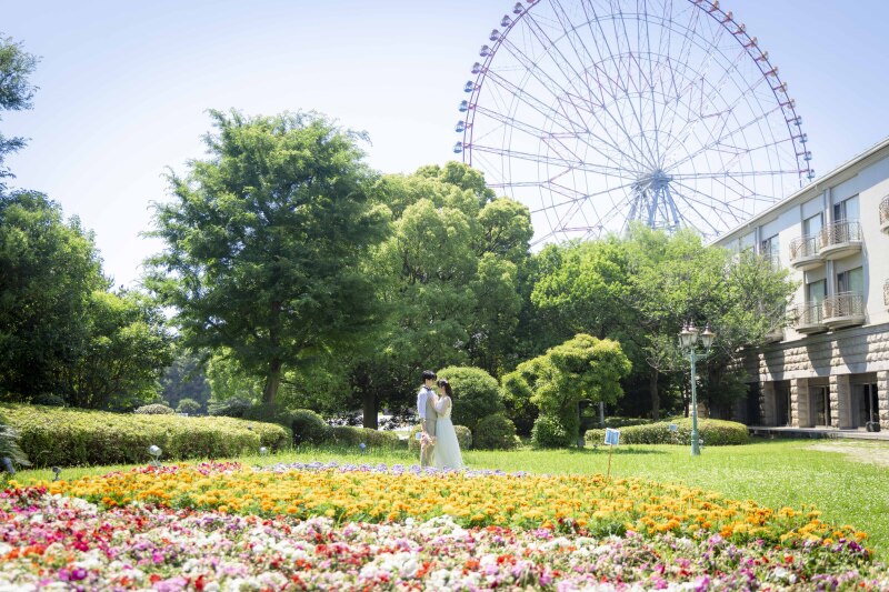 葛西臨海公園で青空前撮り