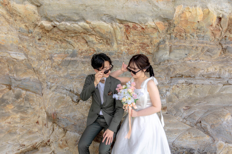 サングラスを使って