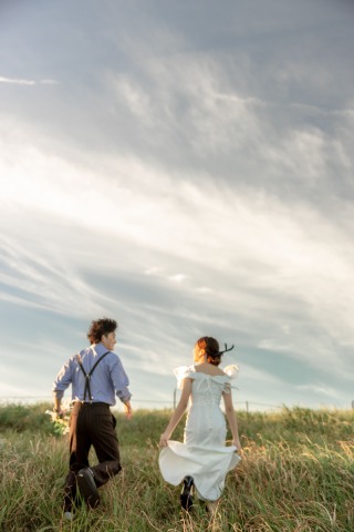 生石高原で青空前撮り！