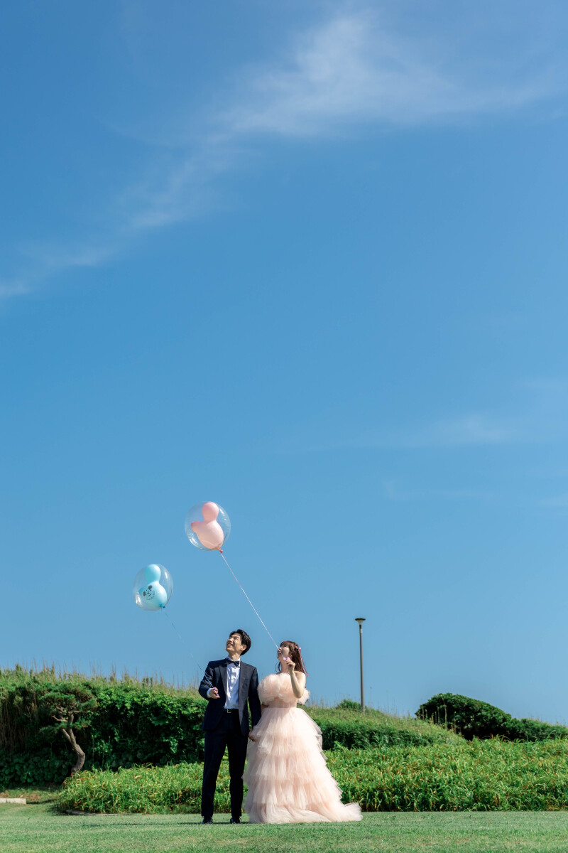 バルーンを見上げて