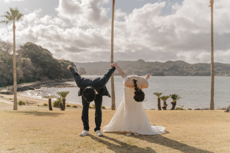 ぺこりとお辞儀ショット