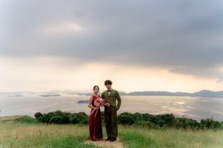 王子が岳での前撮り｜テラコッタとグリーンが映える夏のロケーション撮影